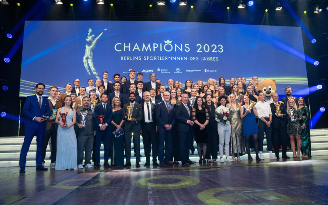 CHAMPIONS 2023: 1500 Gäste feiern Berlins Sport-Party des Jahres